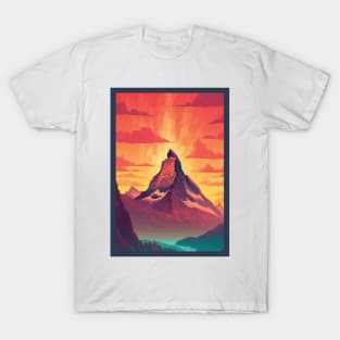 Zermatt,Matterhorn,Switzerland,Poster T-Shirt